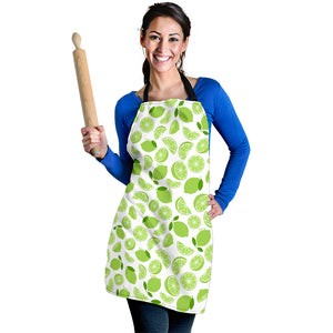 Lime Design Pattern Adjustable Apron