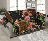 Horse head wild roses pattern Sofa Cover Protector