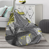 Hand Drawn Dragonfly Pattern Bean Bag Cover