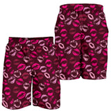 Lips Pattern Print Design 03 Men Shorts