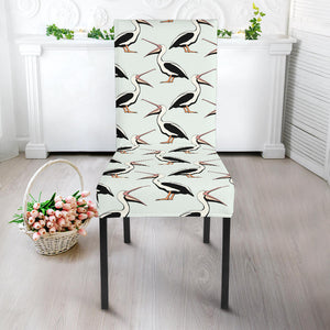 Pelican Pattern Print Design 02 Dining Chair Slipcover