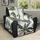 Monkey sloth lemur palm trees pattern Recliner Cover Protector