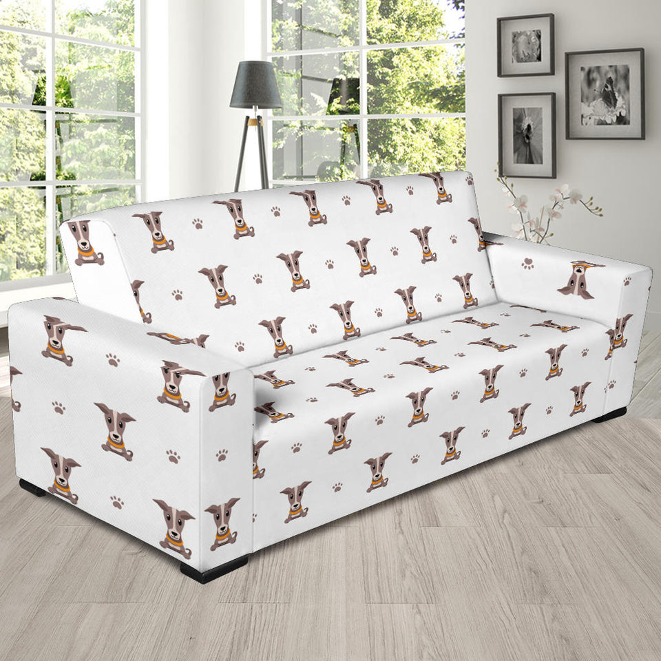 Greyhound Pattern Print Design 05 Sofa Slipcover