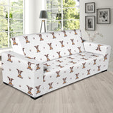 Greyhound Pattern Print Design 05 Sofa Slipcover