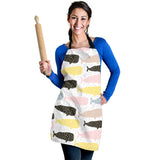 Whale Dot Pattern Adjustable Apron