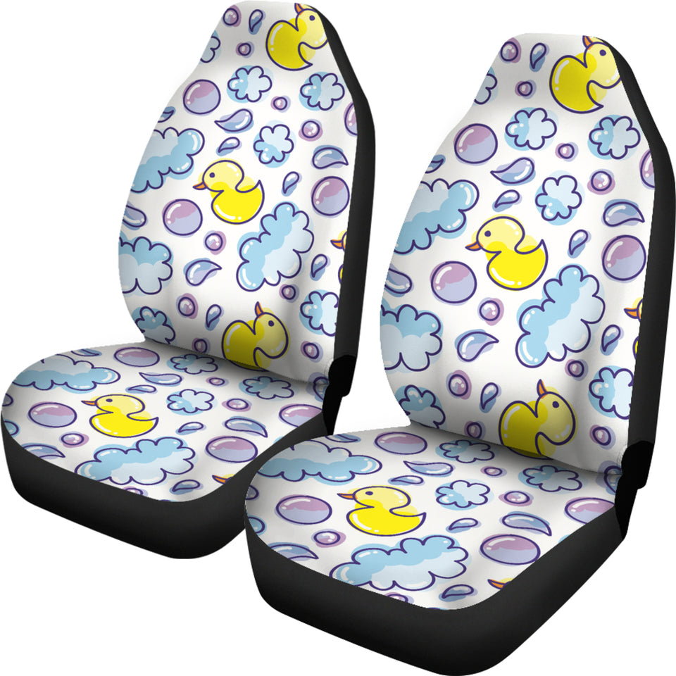 Duck Toy Pattern Print Design 01 Universal Fit Car Seat Covers