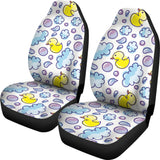 Duck Toy Pattern Print Design 01 Universal Fit Car Seat Covers