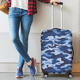 Blue Camo Camouflage Pattern Cabin Suitcases Luggages