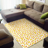 Fried Eggs Pattern Print Design 05 Area Rug
