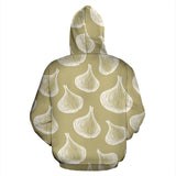 Garlic Design Pattern Zip Up Hoodie