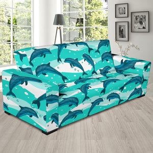 Dolphin Sea Pattern Sofa Slipcover