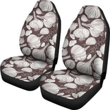 Garlic Bulb Dark Background Universal Fit Car Seat Covers