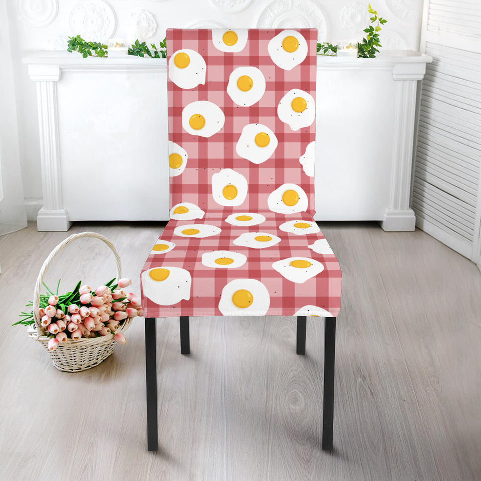 Fried Eggs Pattern Print Design 03 Dining Chair Slipcover