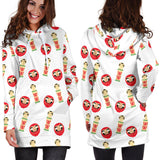 Daruma Japanese Wooden Doll Women'S Hoodie Dress