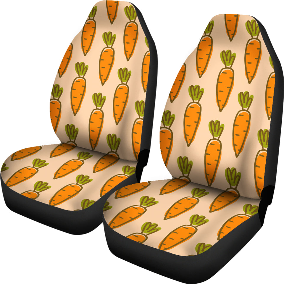 Carrot Pattern Print Design 04 Universal Fit Car Seat Covers