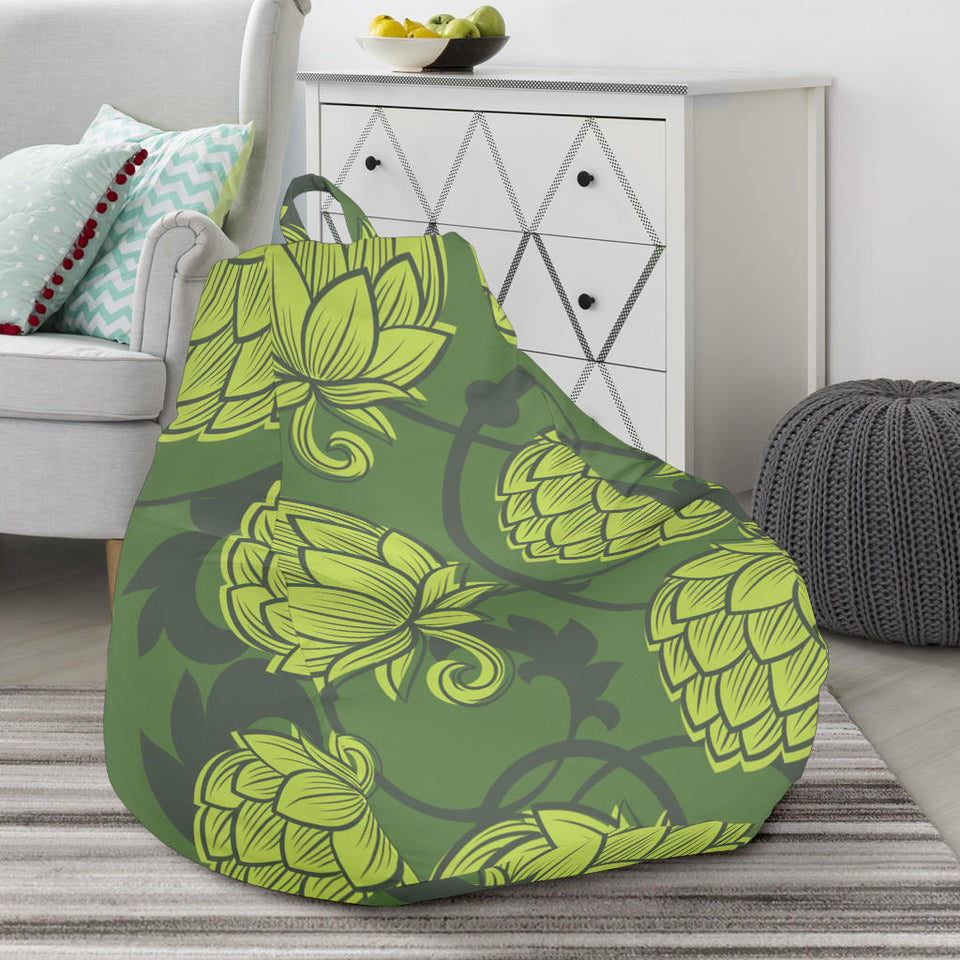 Hop Pattern Hop Cone Background Bean Bag Cover
