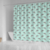 Kangaroo Pattern Background Shower Curtain Fulfilled In US