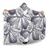 Guava Tropical Hand Drawn Pattern Hooded Blanket