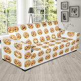 Hamburger Pattern Print Design 04 Sofa Slipcover