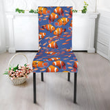 Clown Fish Pattern Print Design 04 Dining Chair Slipcover