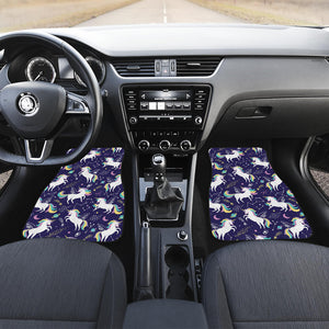 Hand Drawn Cute Unicorn Star Planet Front Car Mats