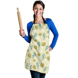 Seahorse Shell Starfish Pattern Background Adjustable Apron