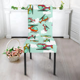 Helicopter Design Pattern Dining Chair Slipcover