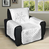 Snowflake pattern white background Recliner Cover Protector