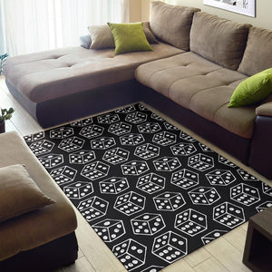 Dice Pattern Print Design 01 Area Rug