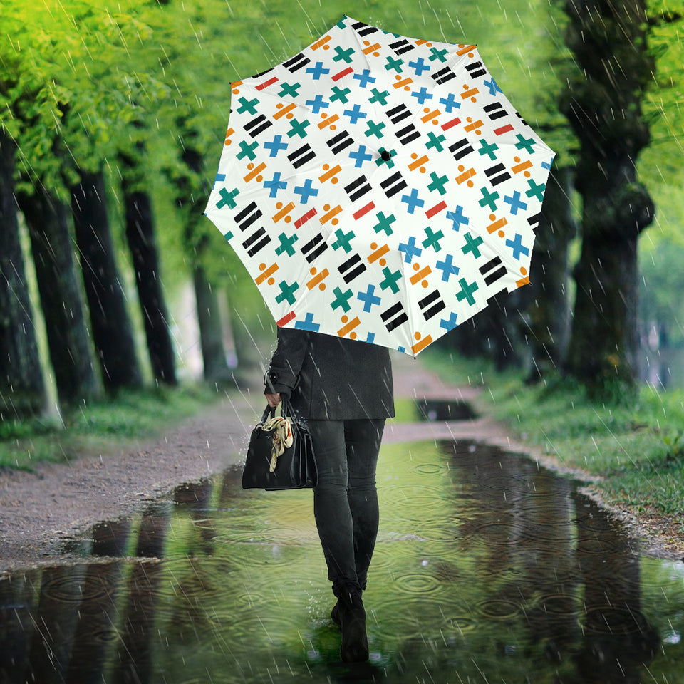 Math Pattern Print Design 05 Umbrella