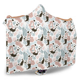Cute Mermaid Pattern Hooded Blanket