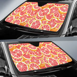 Tropical Grapefruit Pattern Car Sun Shade