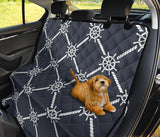 Nautical Steering Wheel Rope Pattern Dog Car Seat Covers