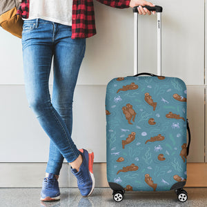 Sea Otters Pattern Luggage Covers
