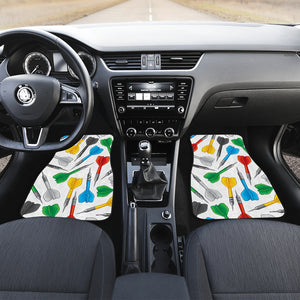 Darts Pattern Print Design 03 Front Car Mats