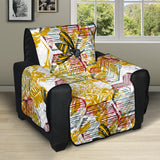 Cool Bee honeycomb leaves pattern Recliner Cover Protector