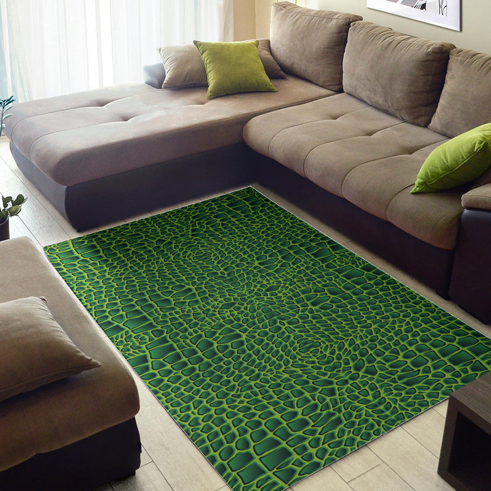 Crocodile Skin Printed Area Rug