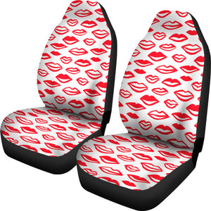 Lips Pattern Print Design 05 Universal Fit Car Seat Covers