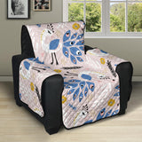 Cute peacock pattern Recliner Cover Protector