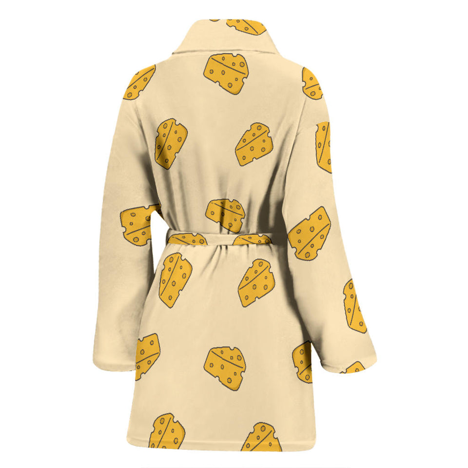 Cheese Pattern Women'S Bathrobe