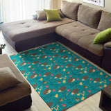 Hedgehog Pattern Print Design 01 Area Rug