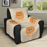 Cute brown pomeranian puppy Recliner Cover Protector