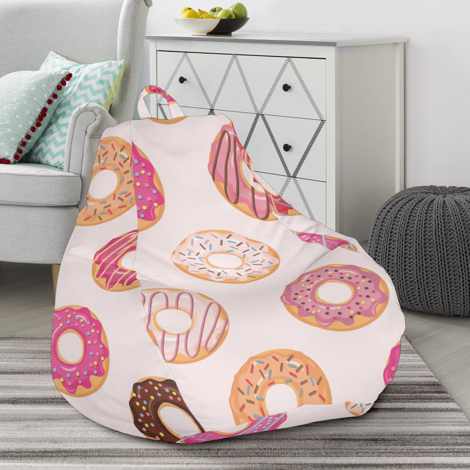 Colorful Donut Pattern Bean Bag Cover