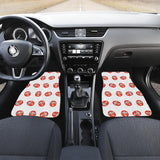 Daruma Japanese Wooden Doll Pattern Front And Back Car Mats