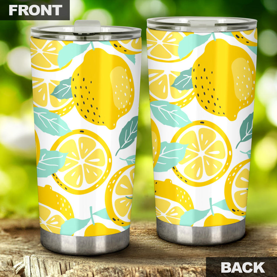 Lemon Design Pattern Tumbler