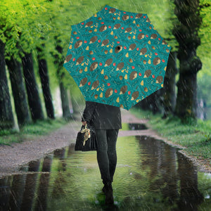 Hedgehog Pattern Print Design 01 Umbrella