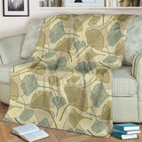 Ginkgo Leaves Design Pattern Premium Blanket