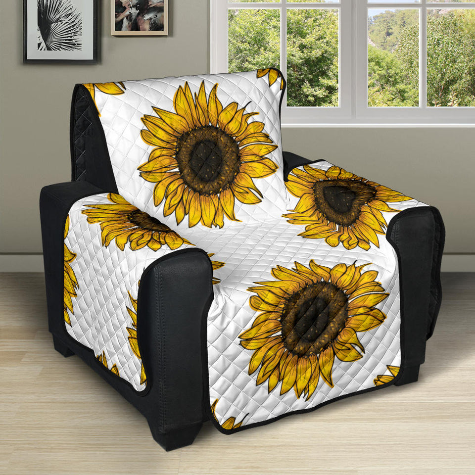 sunflowers design pattern Recliner Cover Protector