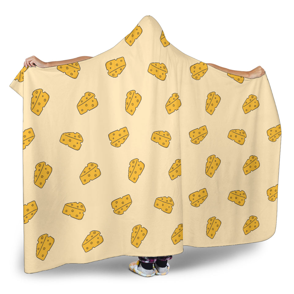 Cheese Pattern Hooded Blanket