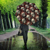 Red Snake Skull Pattern Umbrella